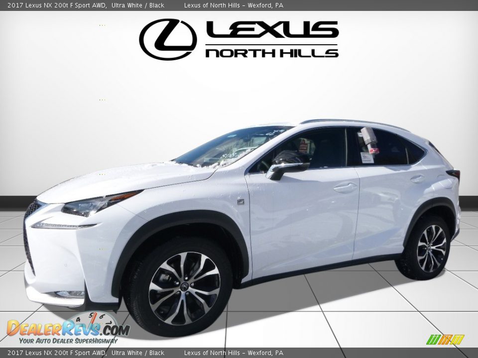 2017 Lexus NX 200t F Sport AWD Ultra White / Black Photo #4