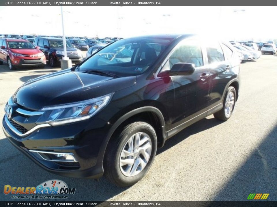 2016 Honda CR-V EX AWD Crystal Black Pearl / Black Photo #5