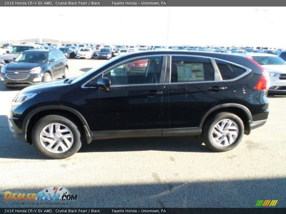 2016 Honda CR-V EX AWD Crystal Black Pearl / Black Photo #6