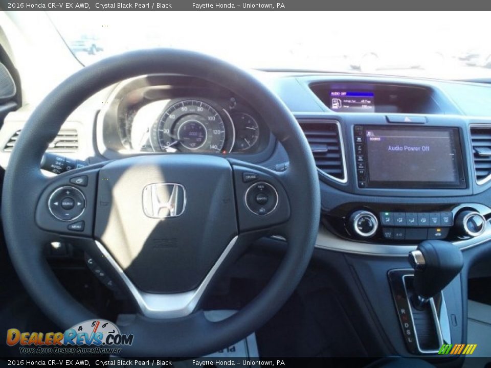 2016 Honda CR-V EX AWD Crystal Black Pearl / Black Photo #14