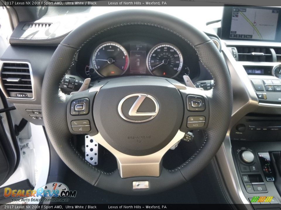2017 Lexus NX 200t F Sport AWD Ultra White / Black Photo #12