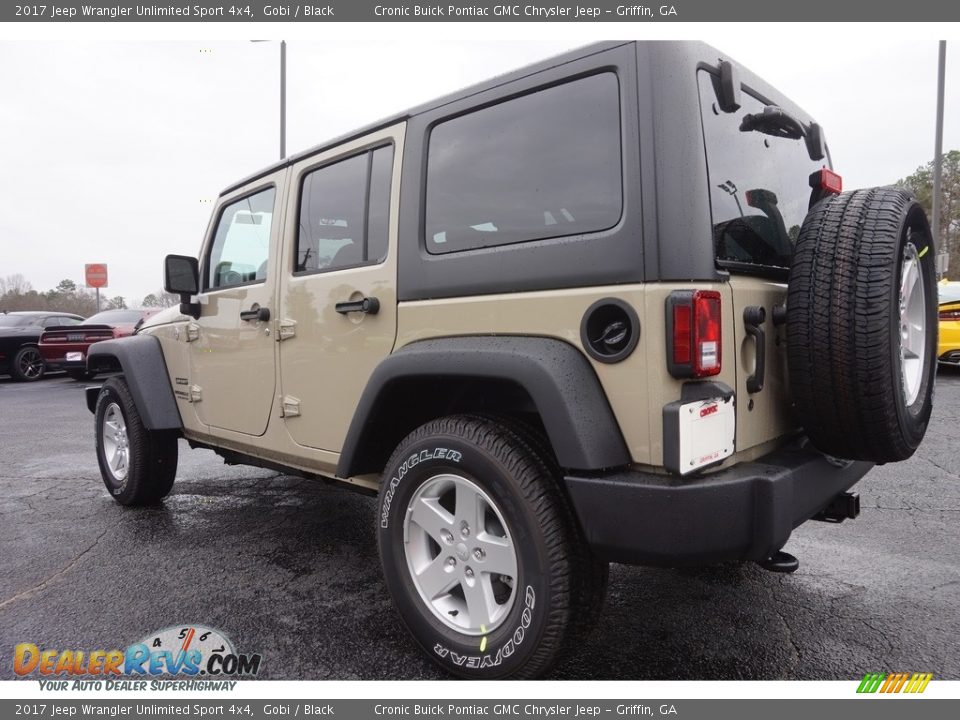 2017 Jeep Wrangler Unlimited Sport 4x4 Gobi / Black Photo #5