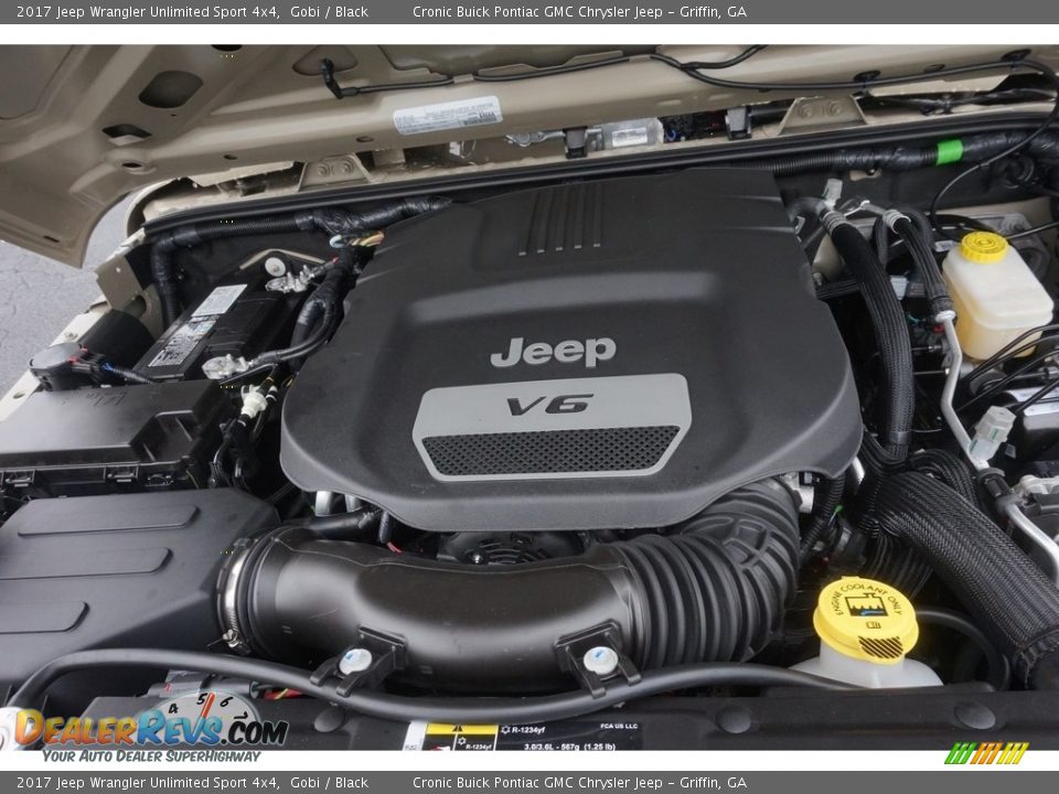 2017 Jeep Wrangler Unlimited Sport 4x4 Gobi / Black Photo #14