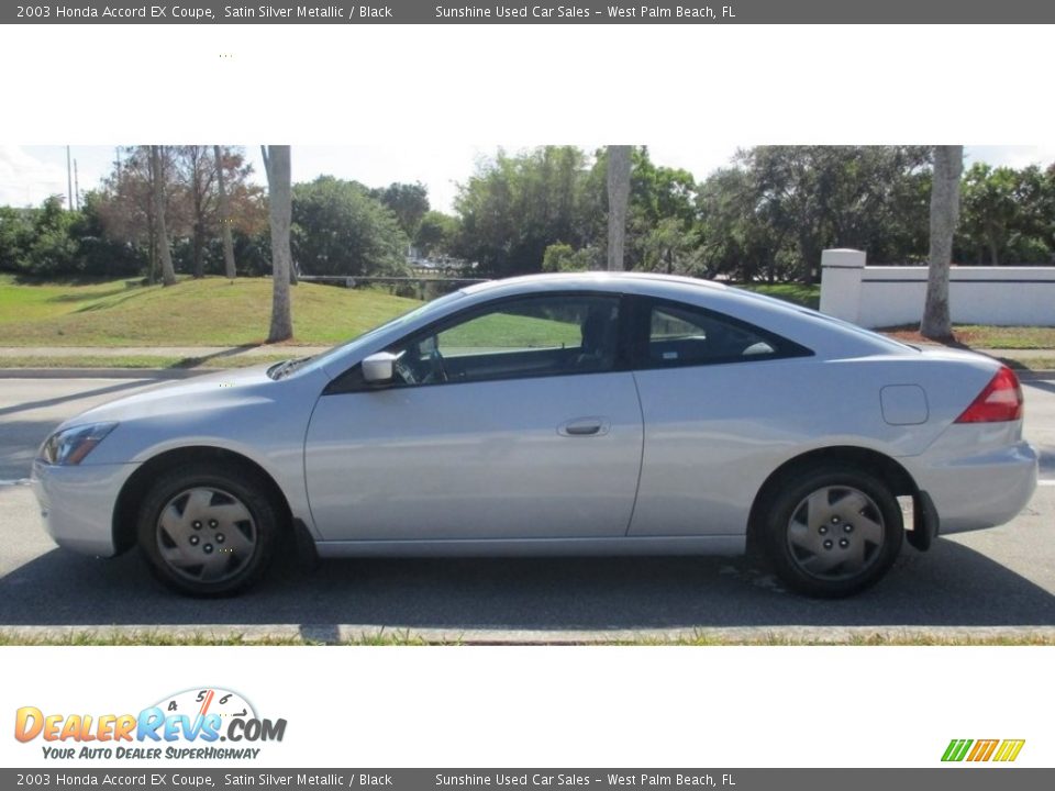2003 Honda Accord EX Coupe Satin Silver Metallic / Black Photo #2