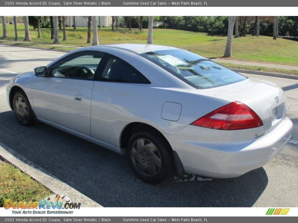 2003 Honda Accord EX Coupe Satin Silver Metallic / Black Photo #3