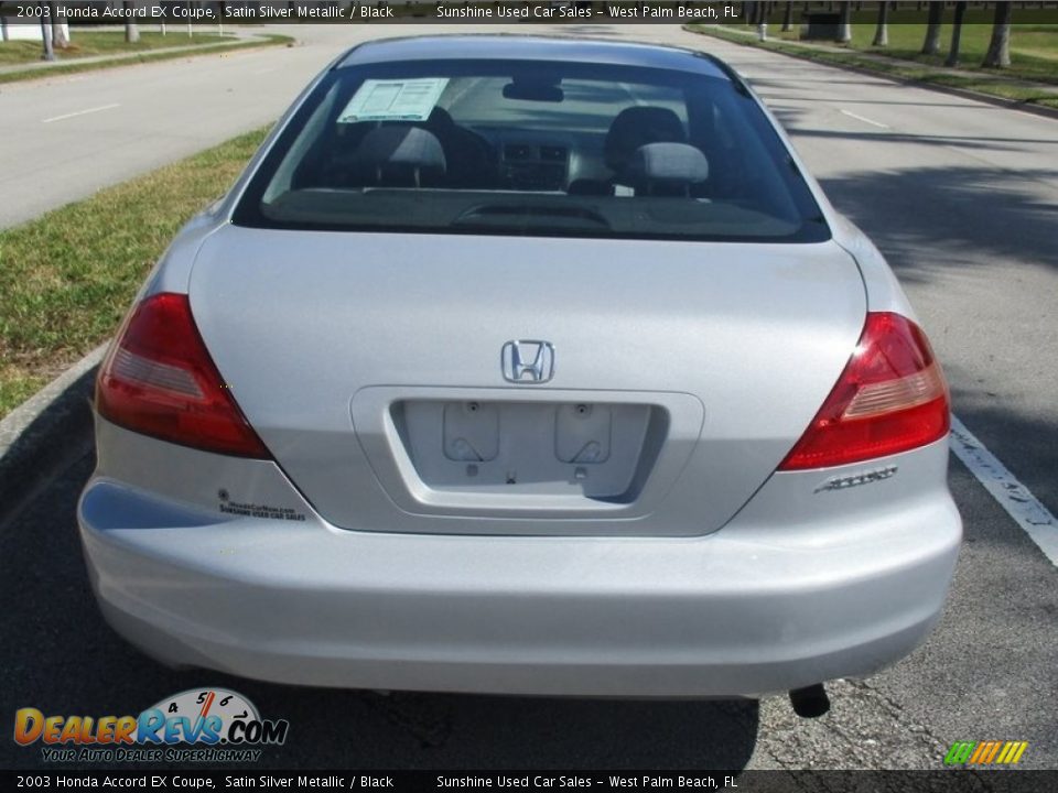 2003 Honda Accord EX Coupe Satin Silver Metallic / Black Photo #4