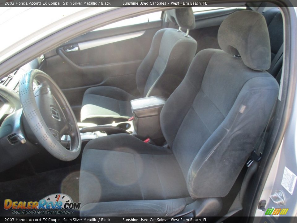 2003 Honda Accord EX Coupe Satin Silver Metallic / Black Photo #10