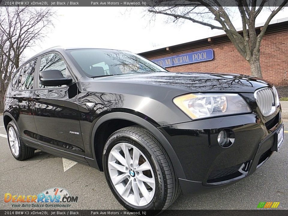 2014 BMW X3 xDrive28i Jet Black / Black Photo #7