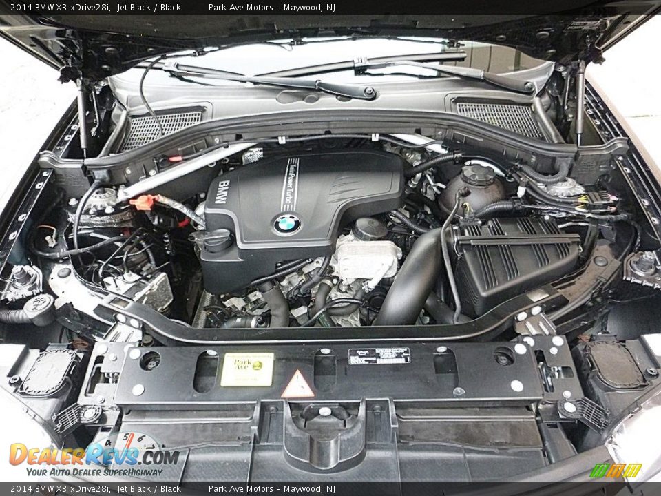 2014 BMW X3 xDrive28i Jet Black / Black Photo #36