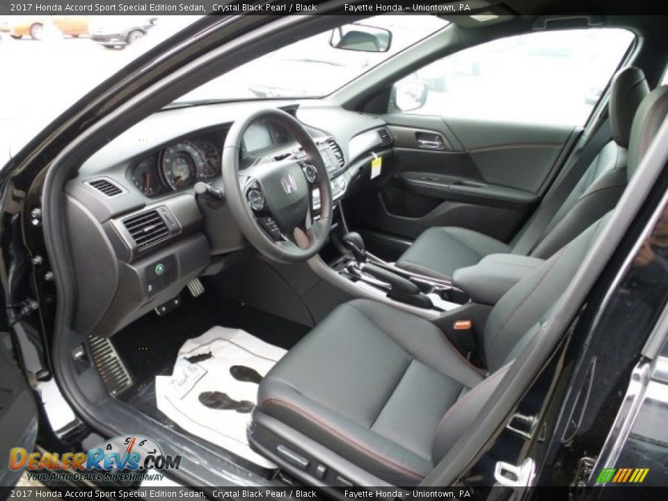 2017 Honda Accord Sport Special Edition Sedan Crystal Black Pearl / Black Photo #7