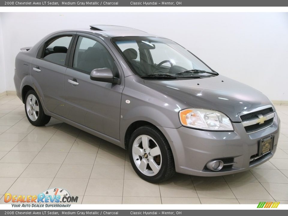2008 Chevrolet Aveo LT Sedan Medium Gray Metallic / Charcoal Photo #1