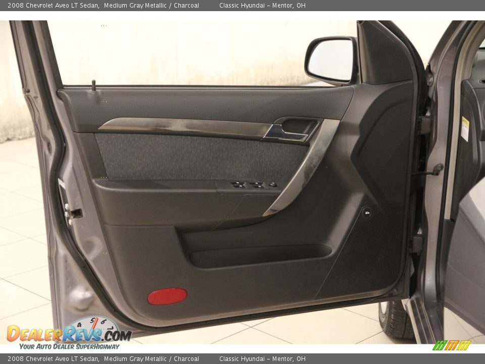 2008 Chevrolet Aveo LT Sedan Medium Gray Metallic / Charcoal Photo #4