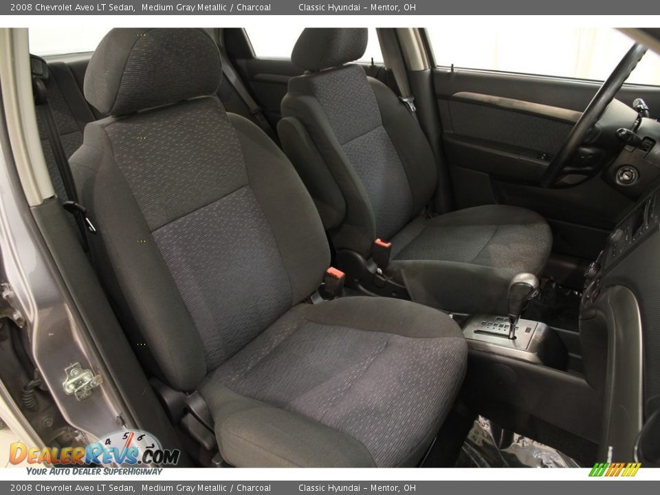 2008 Chevrolet Aveo LT Sedan Medium Gray Metallic / Charcoal Photo #10