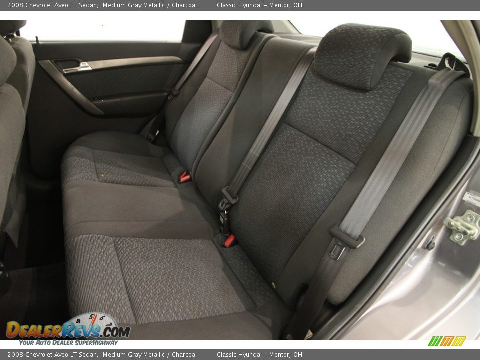 2008 Chevrolet Aveo LT Sedan Medium Gray Metallic / Charcoal Photo #12