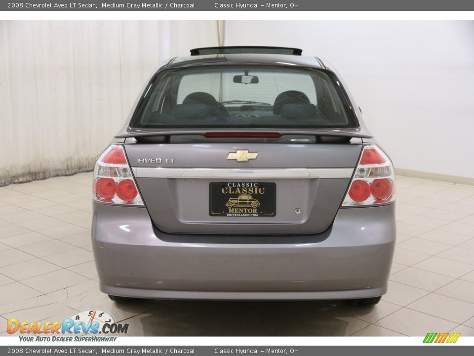 2008 Chevrolet Aveo LT Sedan Medium Gray Metallic / Charcoal Photo #13