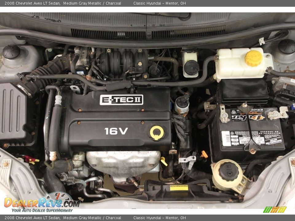 2008 Chevrolet Aveo LT Sedan Medium Gray Metallic / Charcoal Photo #14