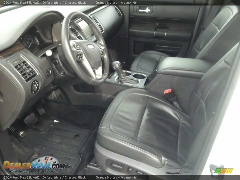 2014 Ford Flex SEL AWD Oxford White / Charcoal Black Photo #8