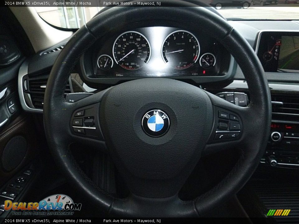 2014 BMW X5 xDrive35i Alpine White / Mocha Photo #30