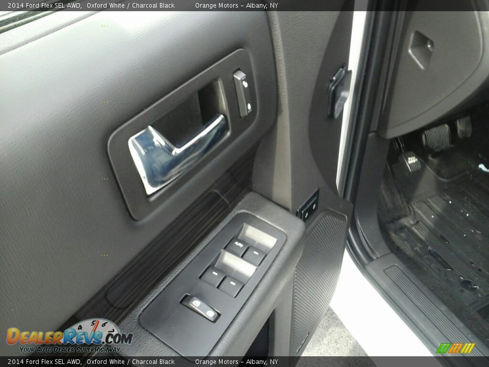 2014 Ford Flex SEL AWD Oxford White / Charcoal Black Photo #24