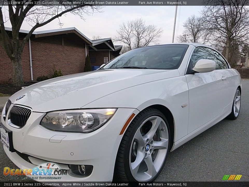 2011 BMW 3 Series 335i Convertible Alpine White / Saddle Brown Dakota Leather Photo #1