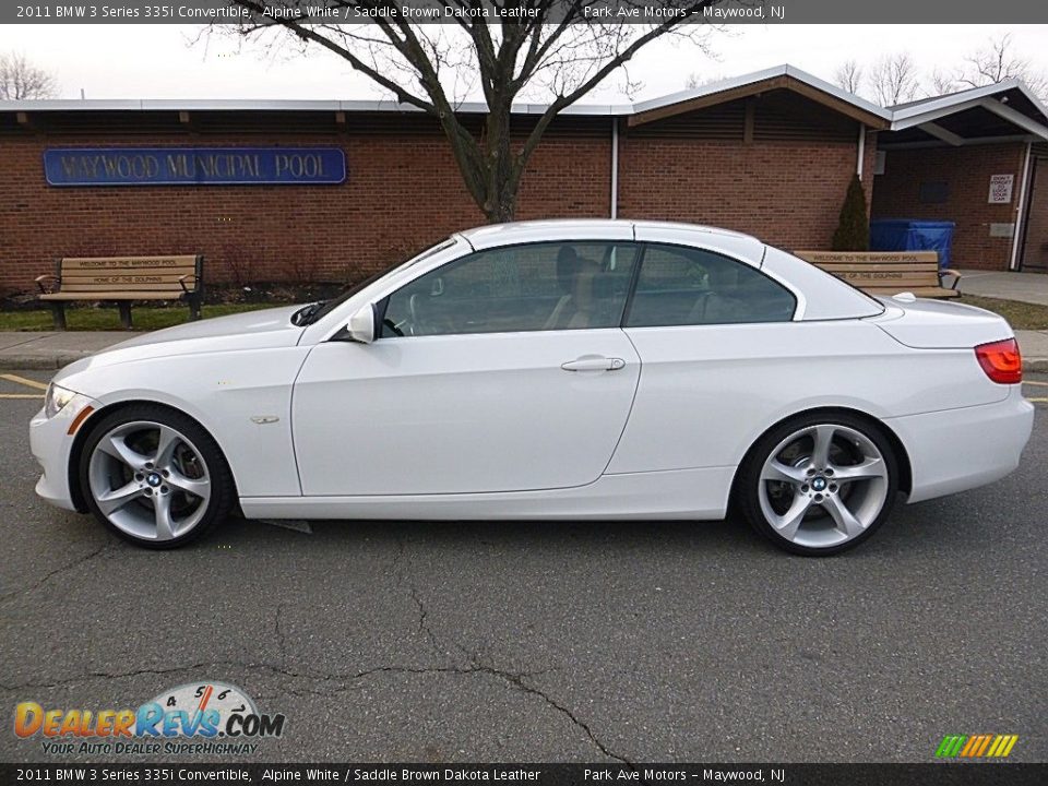 2011 BMW 3 Series 335i Convertible Alpine White / Saddle Brown Dakota Leather Photo #2