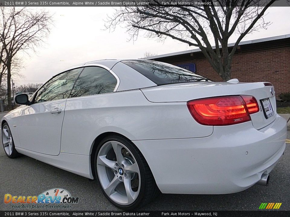2011 BMW 3 Series 335i Convertible Alpine White / Saddle Brown Dakota Leather Photo #3