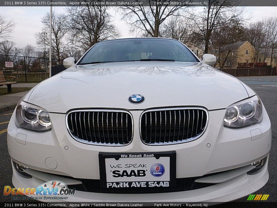 2011 BMW 3 Series 335i Convertible Alpine White / Saddle Brown Dakota Leather Photo #9