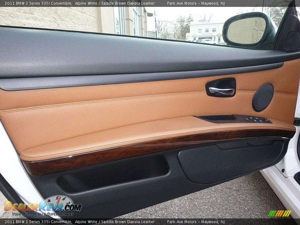 2011 BMW 3 Series 335i Convertible Alpine White / Saddle Brown Dakota Leather Photo #17