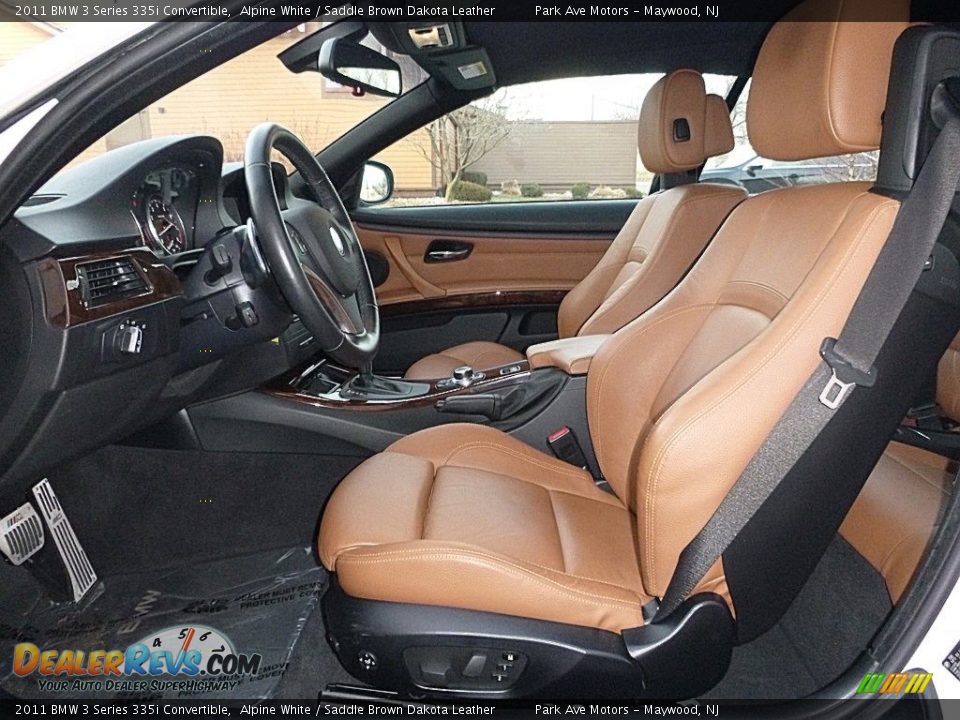 2011 BMW 3 Series 335i Convertible Alpine White / Saddle Brown Dakota Leather Photo #20