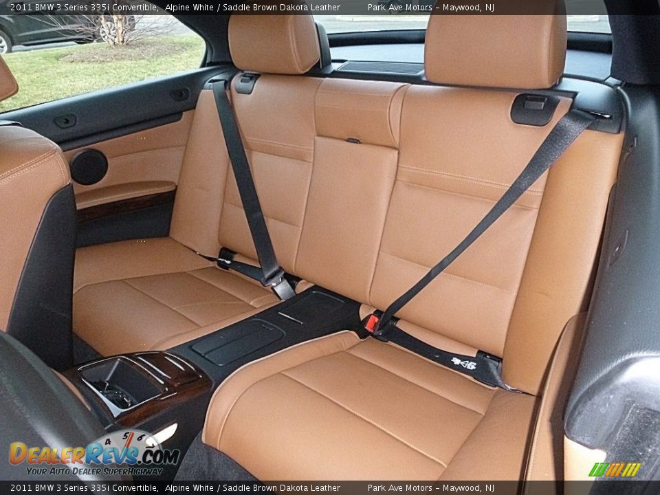2011 BMW 3 Series 335i Convertible Alpine White / Saddle Brown Dakota Leather Photo #23