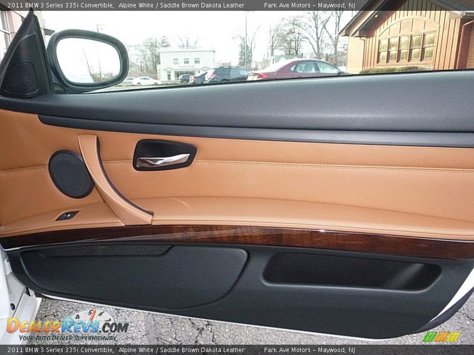 2011 BMW 3 Series 335i Convertible Alpine White / Saddle Brown Dakota Leather Photo #24
