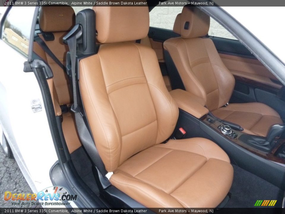 2011 BMW 3 Series 335i Convertible Alpine White / Saddle Brown Dakota Leather Photo #25