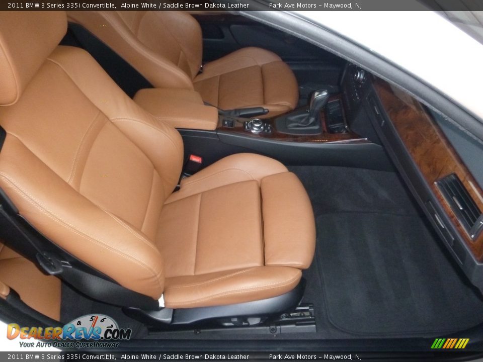 2011 BMW 3 Series 335i Convertible Alpine White / Saddle Brown Dakota Leather Photo #26