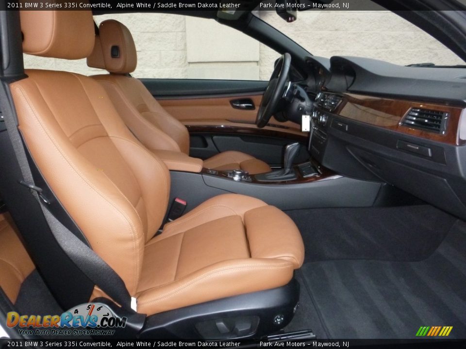 2011 BMW 3 Series 335i Convertible Alpine White / Saddle Brown Dakota Leather Photo #27