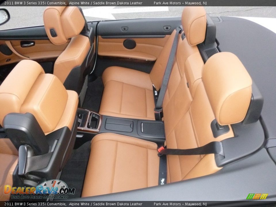 2011 BMW 3 Series 335i Convertible Alpine White / Saddle Brown Dakota Leather Photo #32