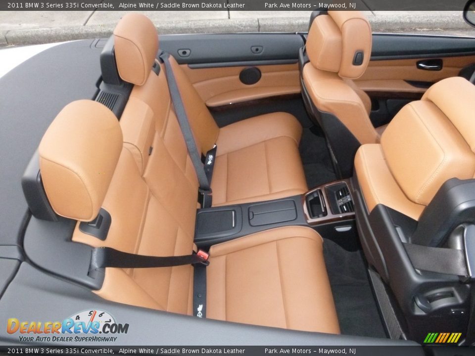 2011 BMW 3 Series 335i Convertible Alpine White / Saddle Brown Dakota Leather Photo #33