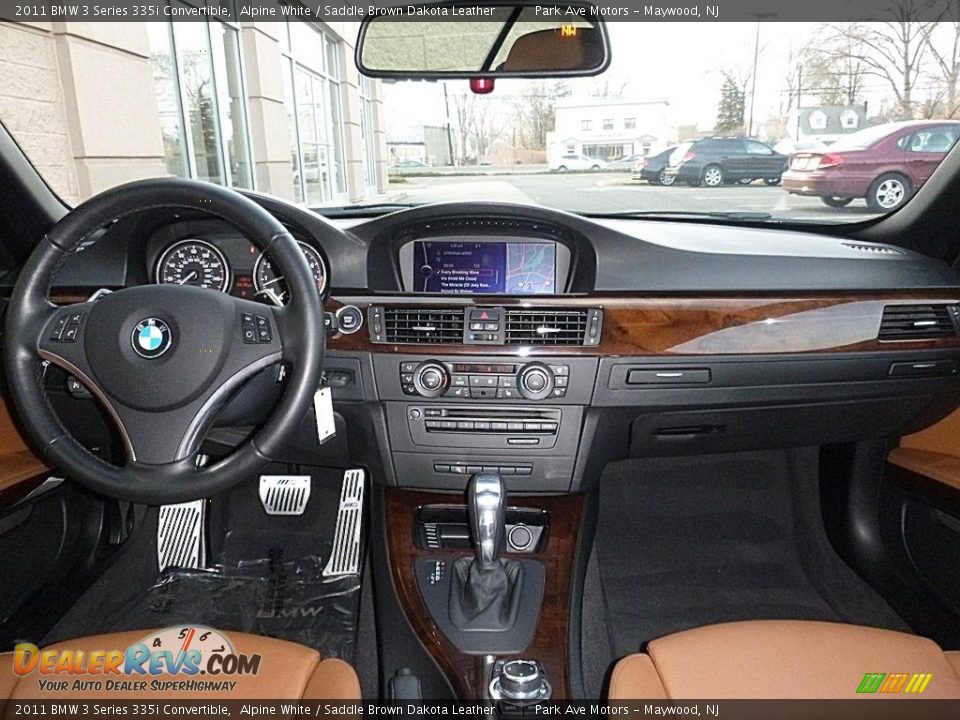 2011 BMW 3 Series 335i Convertible Alpine White / Saddle Brown Dakota Leather Photo #35