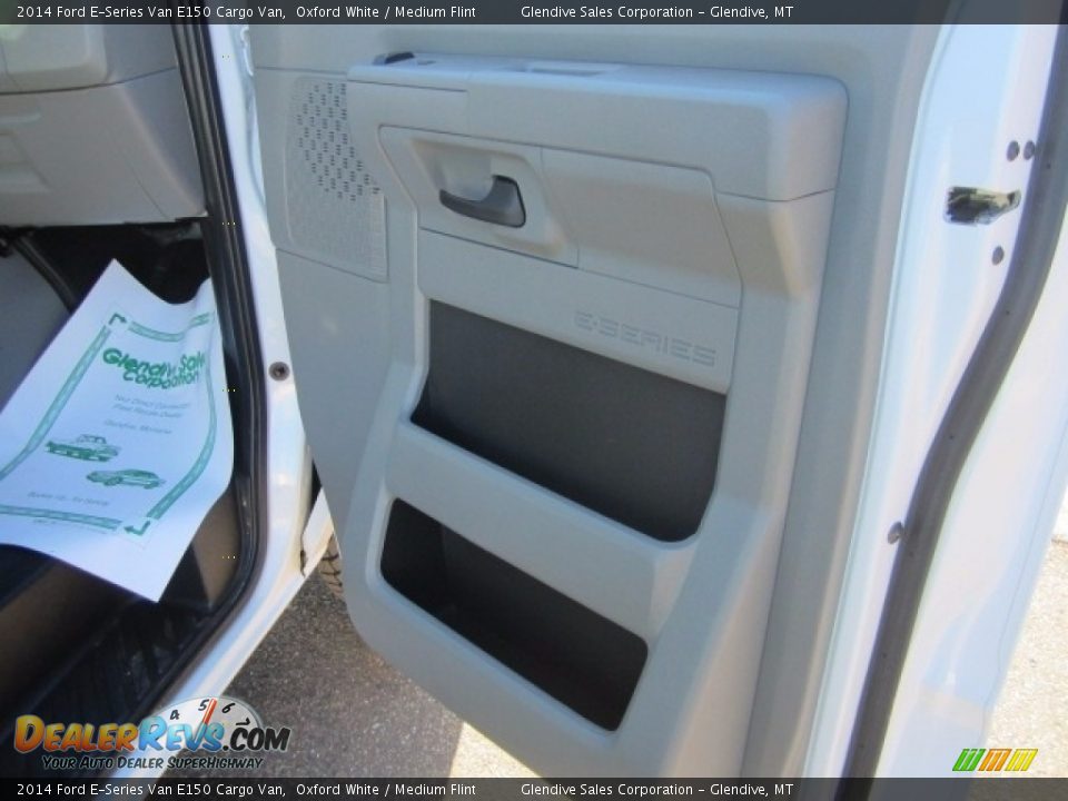 2014 Ford E-Series Van E150 Cargo Van Oxford White / Medium Flint Photo #14