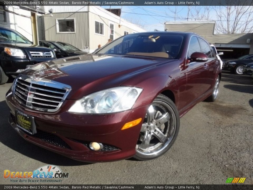 2009 Mercedes-Benz S 550 4Matic Sedan Barolo Red Metallic / Savanna/Cashmere Photo #1