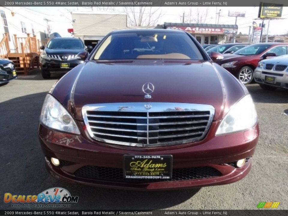 2009 Mercedes-Benz S 550 4Matic Sedan Barolo Red Metallic / Savanna/Cashmere Photo #2