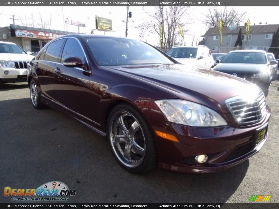 2009 Mercedes-Benz S 550 4Matic Sedan Barolo Red Metallic / Savanna/Cashmere Photo #3