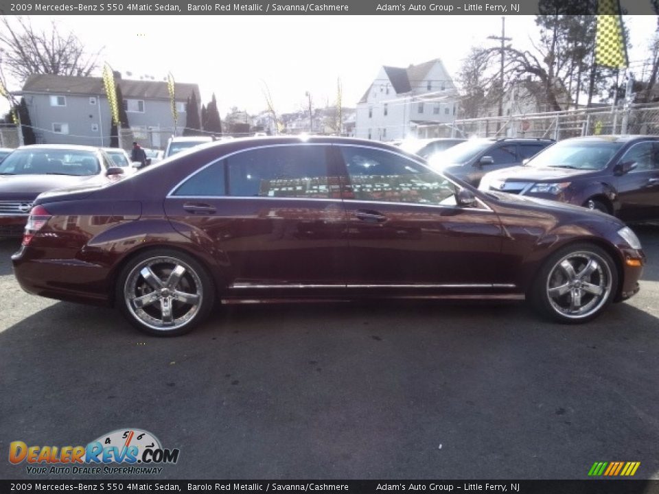 2009 Mercedes-Benz S 550 4Matic Sedan Barolo Red Metallic / Savanna/Cashmere Photo #4