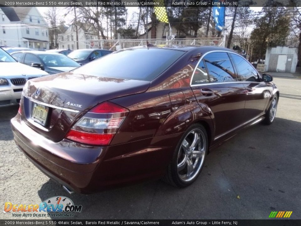 2009 Mercedes-Benz S 550 4Matic Sedan Barolo Red Metallic / Savanna/Cashmere Photo #5