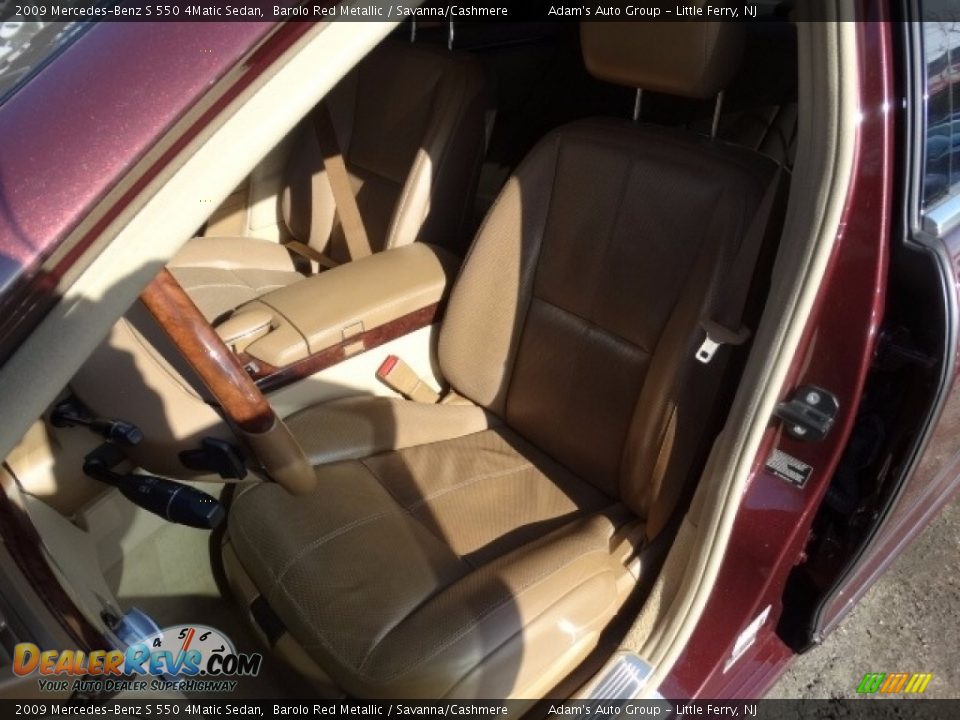 2009 Mercedes-Benz S 550 4Matic Sedan Barolo Red Metallic / Savanna/Cashmere Photo #11