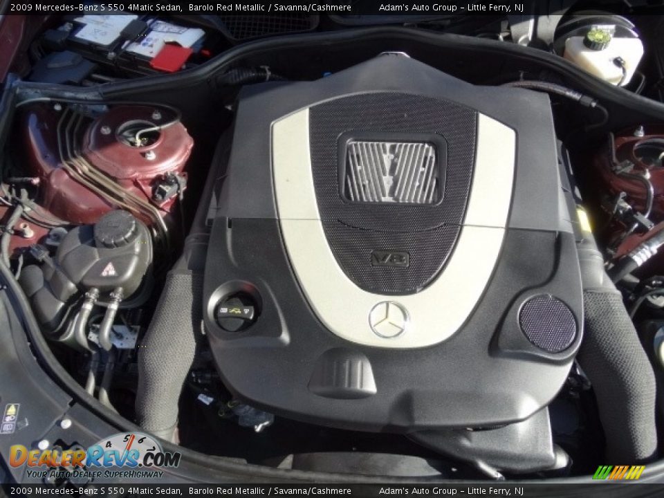 2009 Mercedes-Benz S 550 4Matic Sedan Barolo Red Metallic / Savanna/Cashmere Photo #35