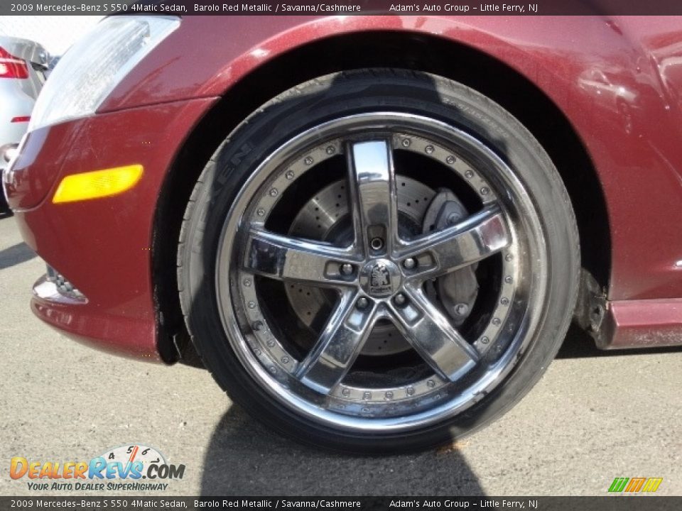 2009 Mercedes-Benz S 550 4Matic Sedan Barolo Red Metallic / Savanna/Cashmere Photo #36