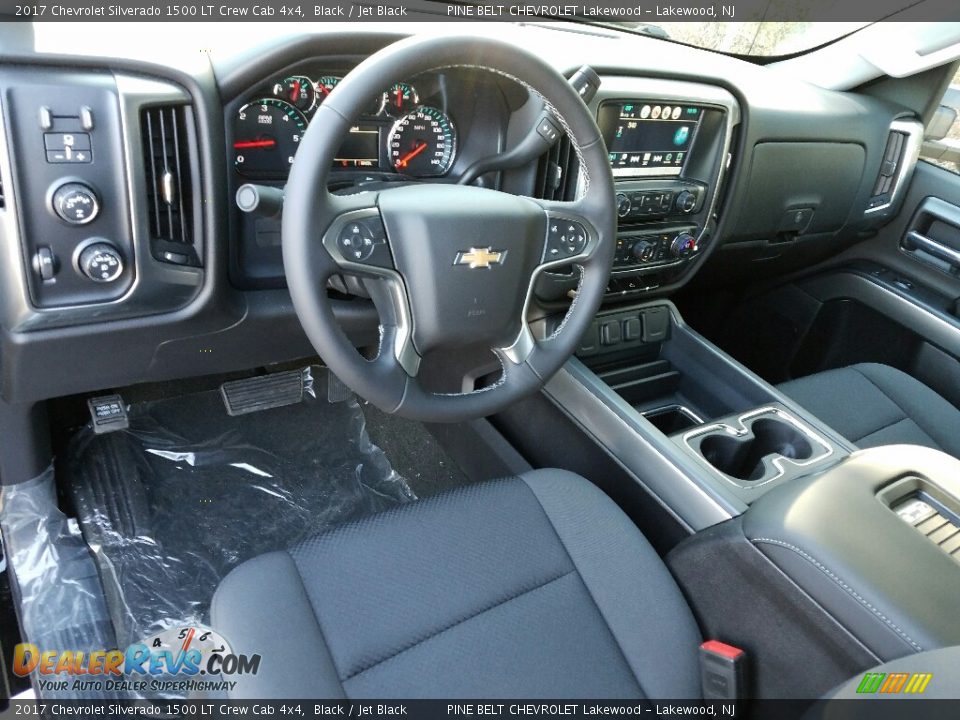 2017 Chevrolet Silverado 1500 LT Crew Cab 4x4 Black / Jet Black Photo #9