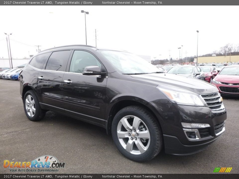 2017 Chevrolet Traverse LT AWD Tungsten Metallic / Ebony Photo #3