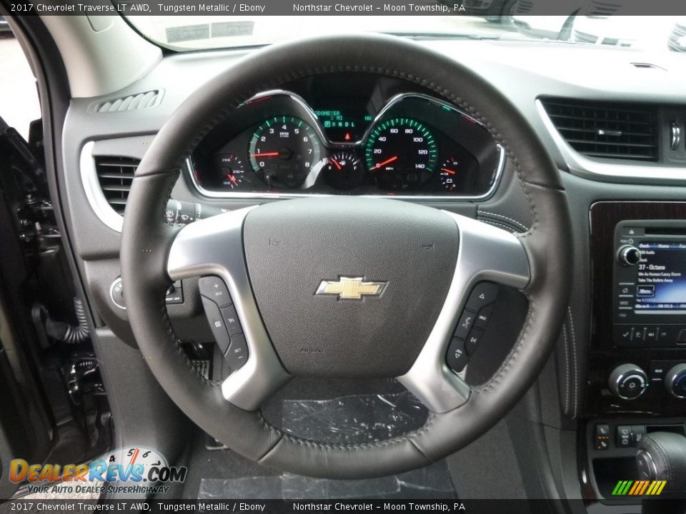 2017 Chevrolet Traverse LT AWD Tungsten Metallic / Ebony Photo #17