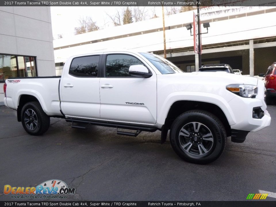 2017 Toyota Tacoma TRD Sport Double Cab 4x4 Super White / TRD Graphite Photo #1